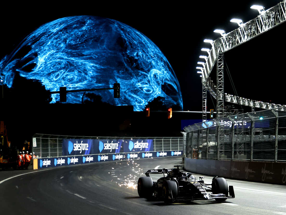 Formula One racecar in Las Vegas